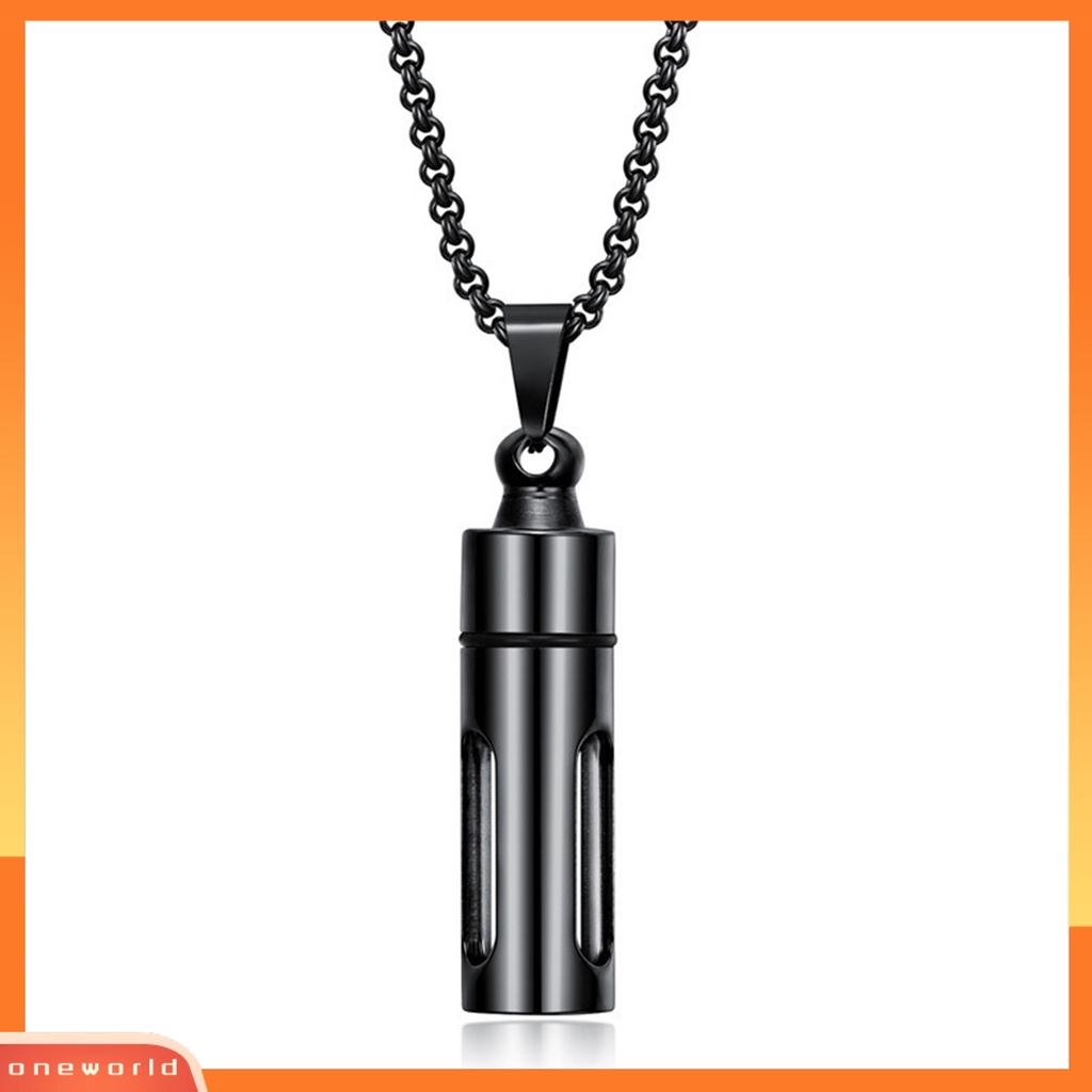 [EONE] Unisex Kalung Botol Parfum Dapat Dibuka Stainless Steel Ins Style Electroplating Necklace Fashion Jewelry