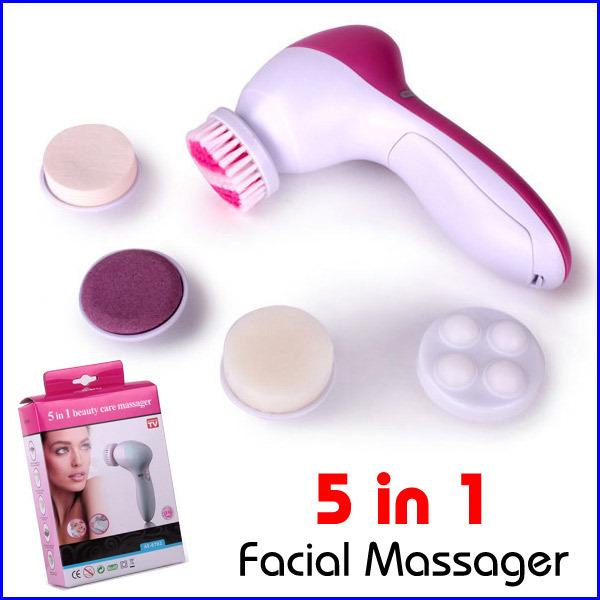 (Pengiriman cepat, dikirim dari Jakarta)Alat Facial Wajah 5 In 1 / Face Beauty Care Massager 5 In 1