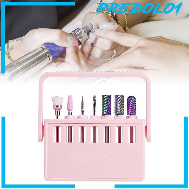 [Predolo1] Bits Holder Alat Nail Art Wadah Kecil Untuk Rumah Salon