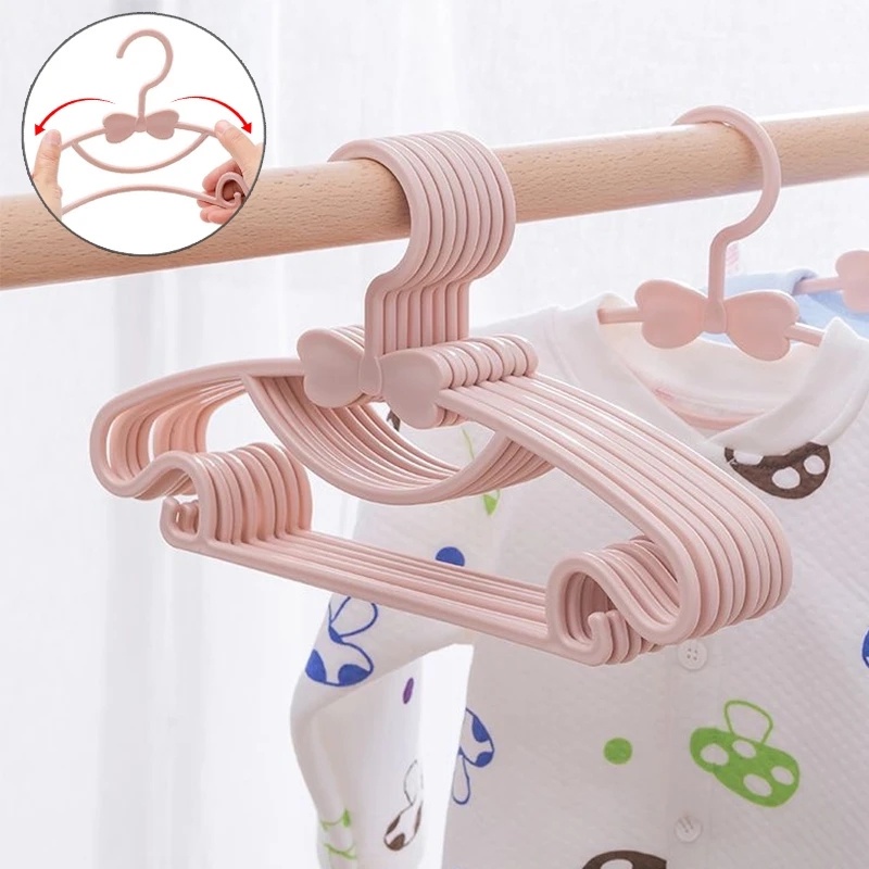 Dasi Kupu Bentuk Gantungan Baju Tahan Angin Multifungsi Menebal Anti-slip Bayi Coat Drying Rack Untuk Lemari Pakaian Anak Dewasa Organize Stand Towel Pant Drying Shelf Strong Load Bearing