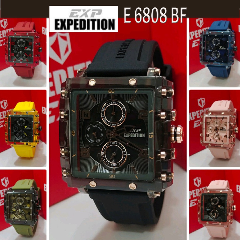 Expeditin E 6808 Various Colours Jam Tangan Unisex Original