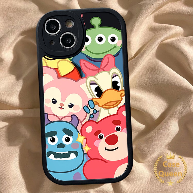 Disney Donald Duck Soft Tpu Back Case for Infinix Hot 11 10s 11s 10T 10 Lite Note 8 Hot 11 10 9 10s 10T 11s Play Smart 6 5 Cartoon Toy Story Strawberry Bear Lotso Cover