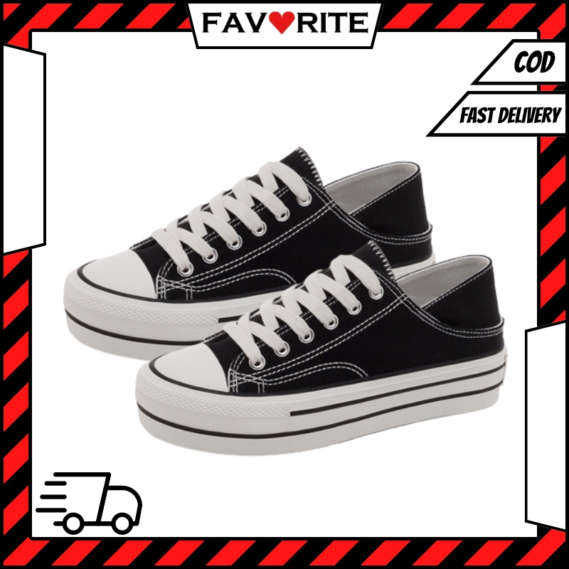 Favorite &quot;Free Box&quot; (Size 40 - 44) Sepatu Pria Canvas 2 In 1 Slip On Casual Fashion Import 8103