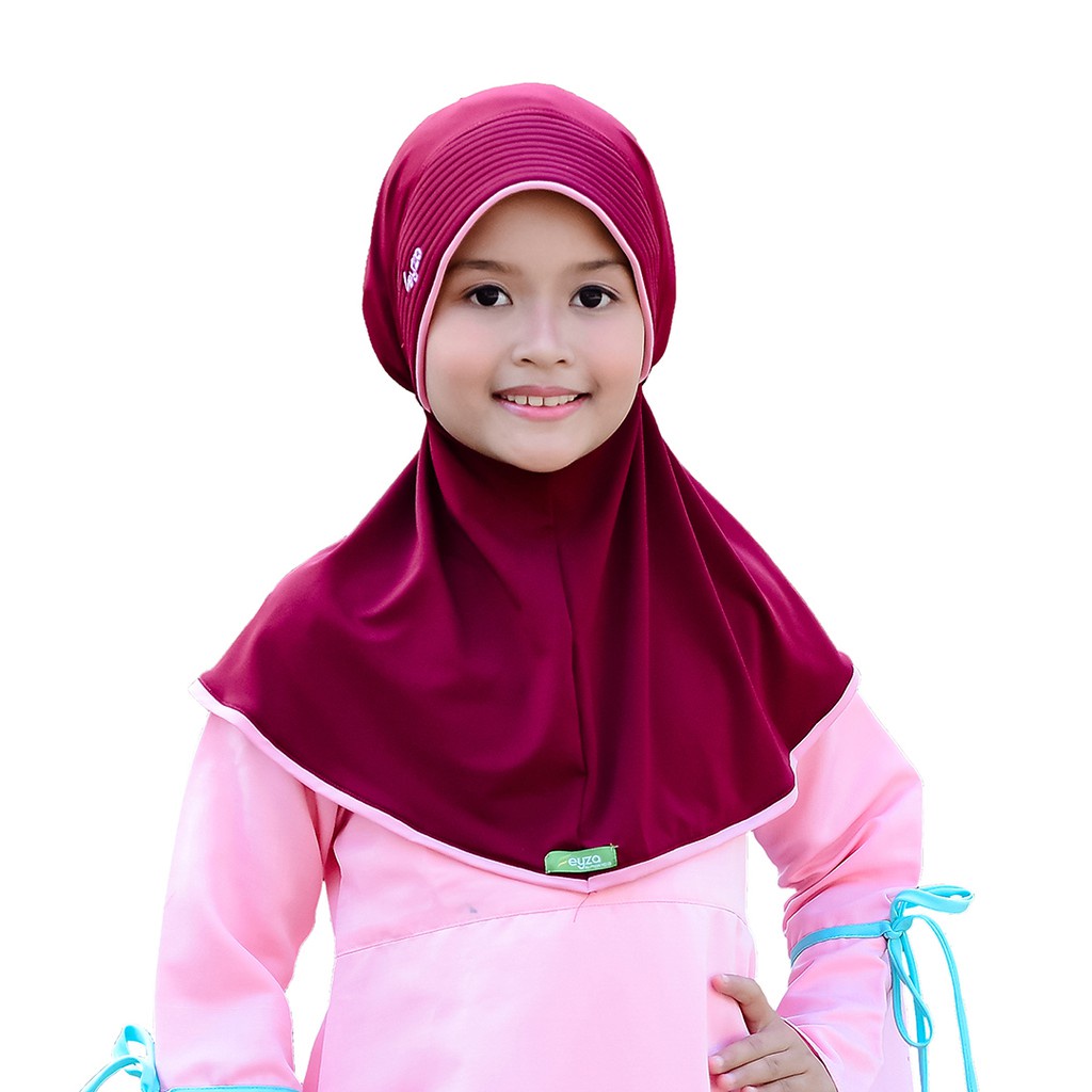 Kerudung Anak Usia 5-6 Tahun Jilbab Instan Anak Feyza Fastia - Hijab Instan Anak Tali Belakang