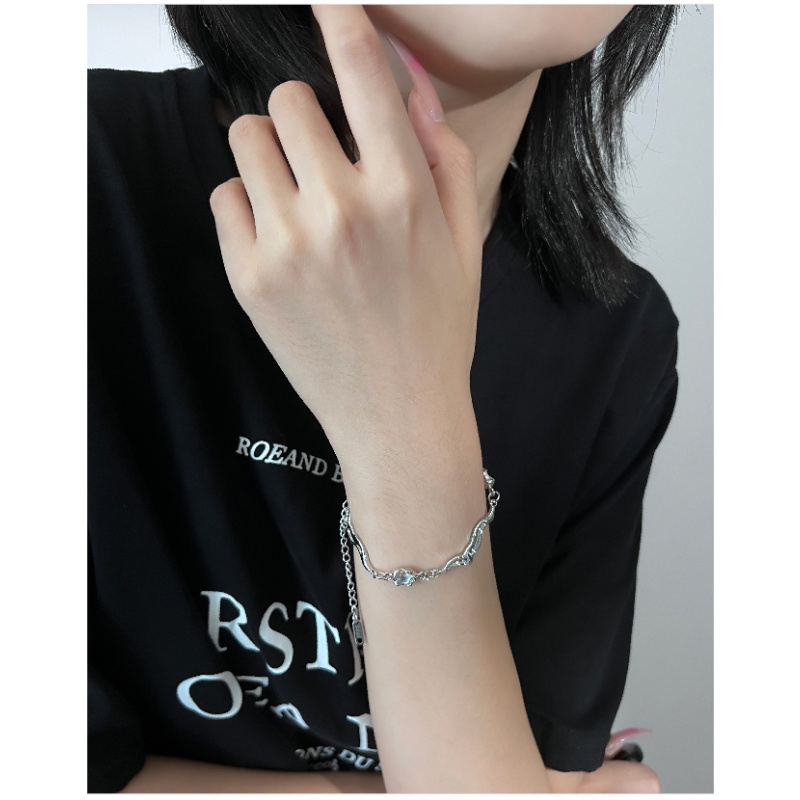 Gelang Batu Moonlight Memutar Korea Aksesoris Desain Pribadi