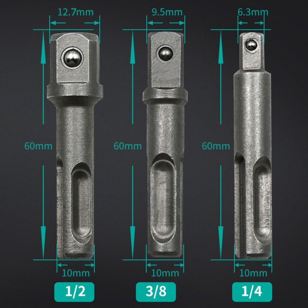 Populer Socket Driver Mata Bor Konverter Aksesoris Alat SDS Nyaman