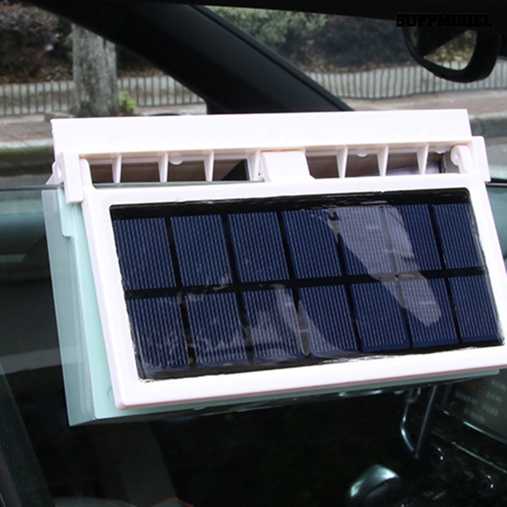 [SM Otomatis] Pendingin Ventilasi Udara Jendela Mobil Kendaraan Tenaga Surya Pendingin Dual Fans Ventilator