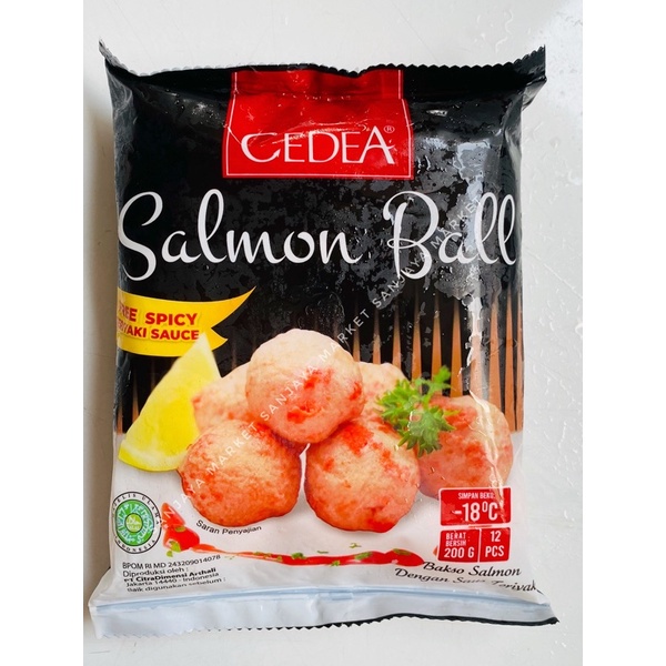 Cedea Salmon Ball Baso Bakso Promo Frozen Ready Bandung 200gr