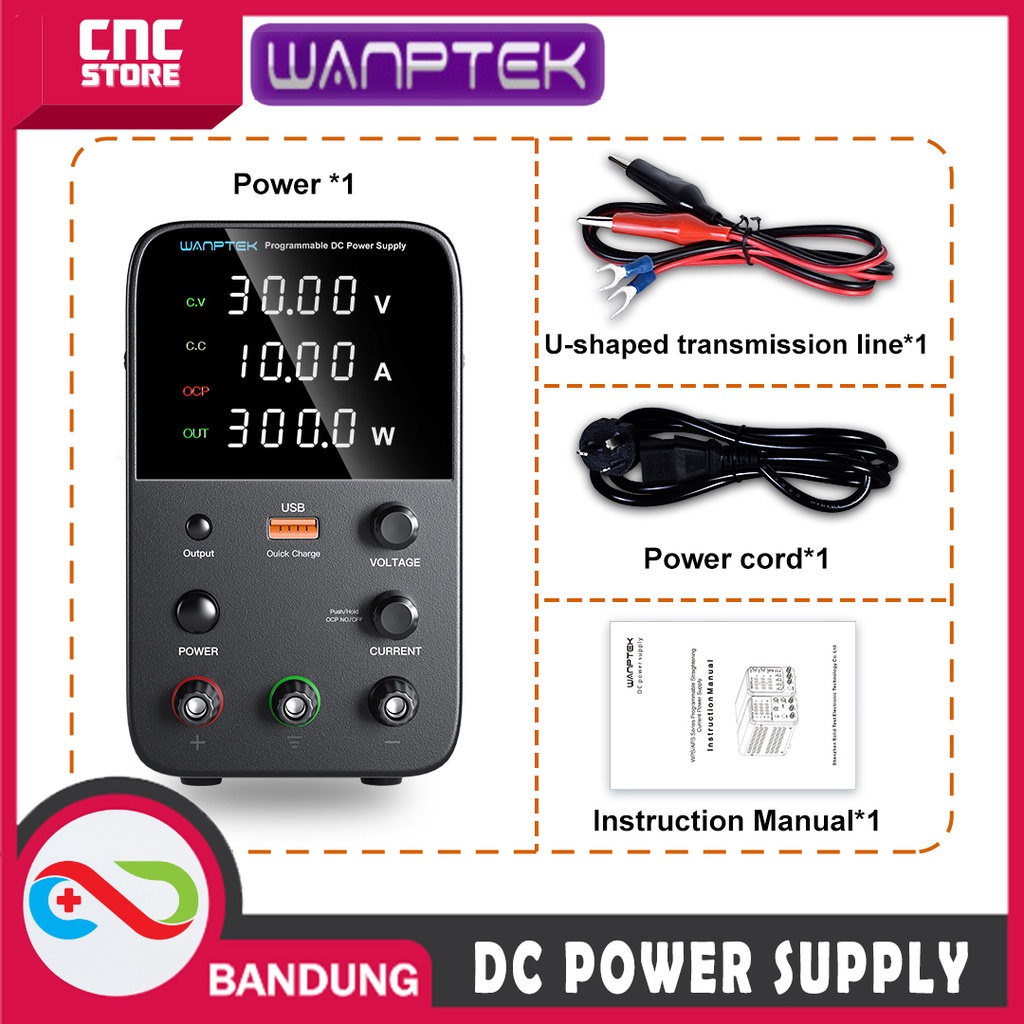 WANPTEK WPS605H POWER SUPPLY DIGITAL DC60V 5A 300W PSU CA CC