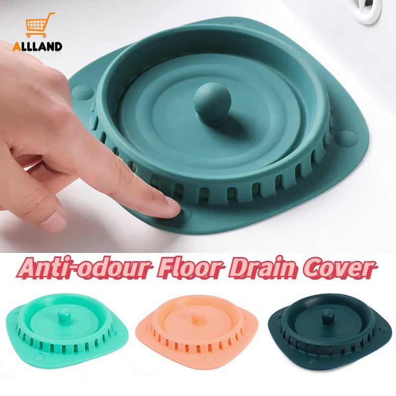 Karet Penutup Saluran Air Tipe Tekan/Saringan Anti Sumbat Saluran Air Shower Kamar Mandi/Silicone Anti Bau Floor Drain Plug