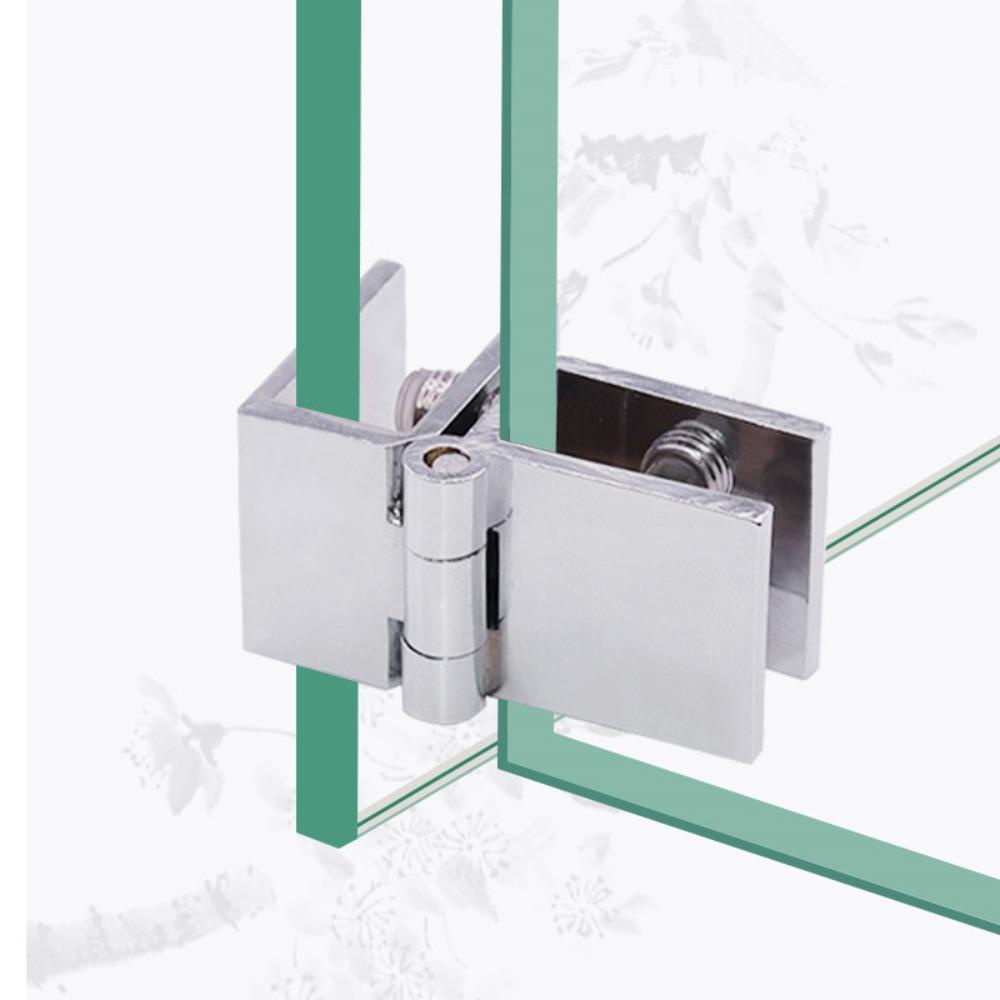 [Elegan] Klip Bilateral Awet Praktis Furniture Lemari Kamar Mandi Kaca Piring Carrier Glass Hinge