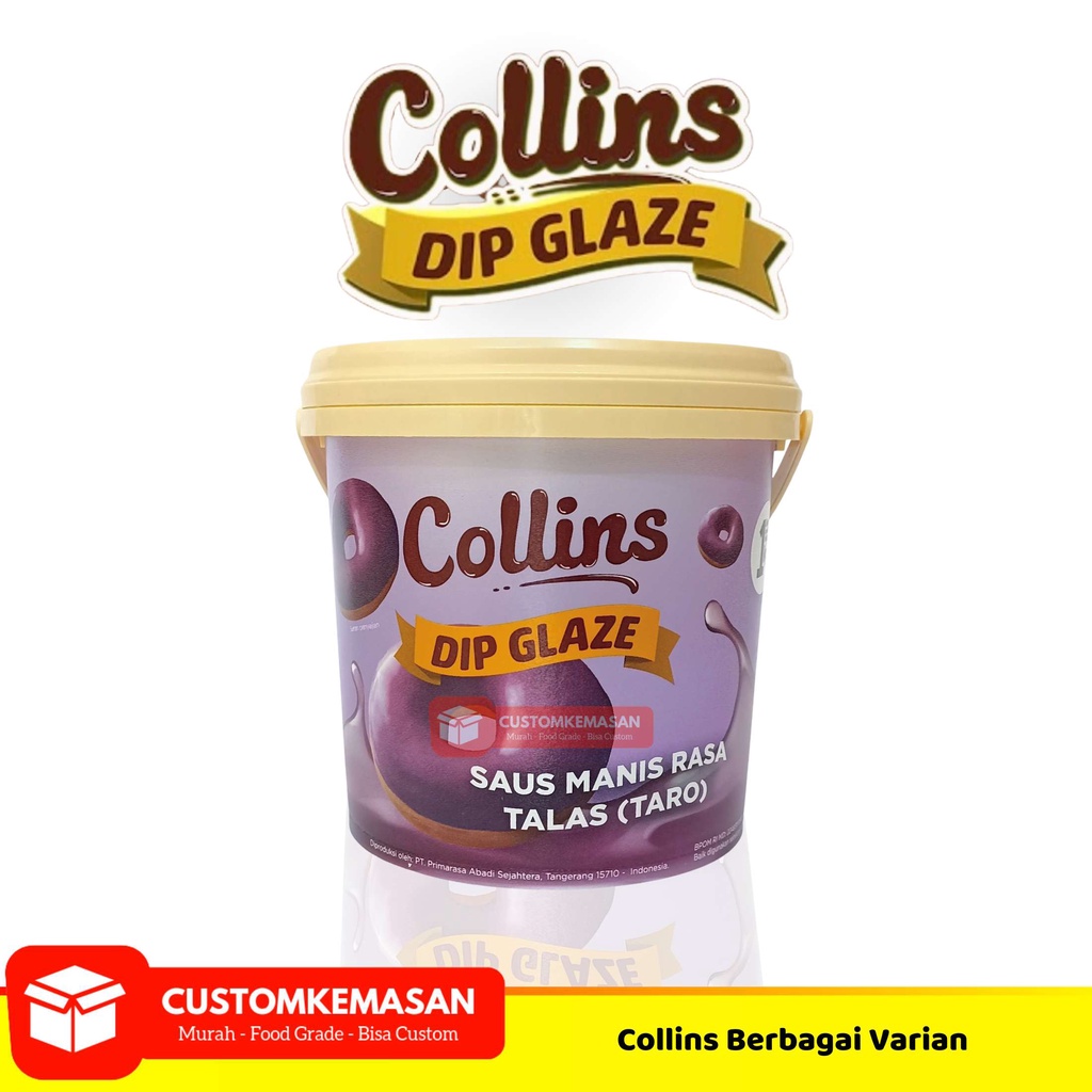 

Ay00! Collins Dip Glaze 1 kg / Toping Donat Collins / Selai Donat / Collins Selai Donat