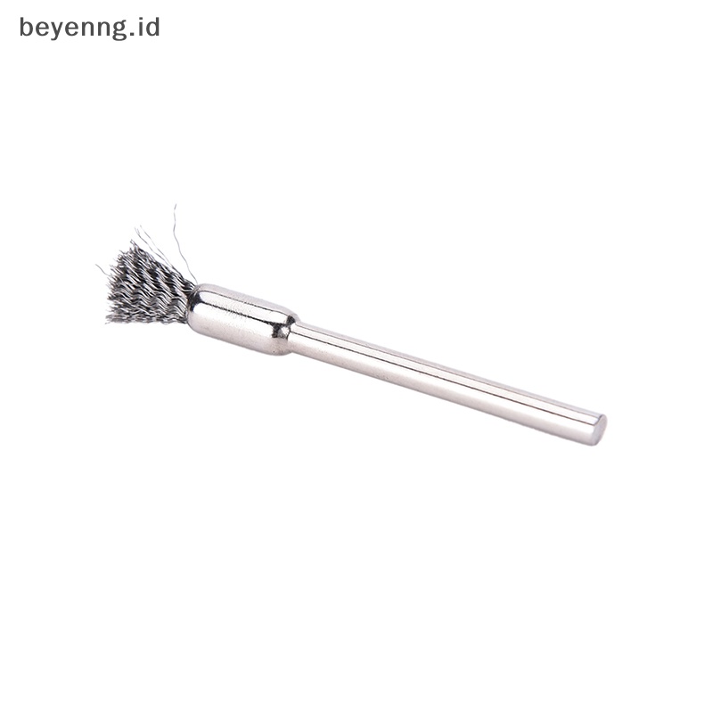 Beyen New 10pc Sikat Kawat Mini Brushes Cup Wheel Untuk Gerinda Atau Bor 3x5mm ID