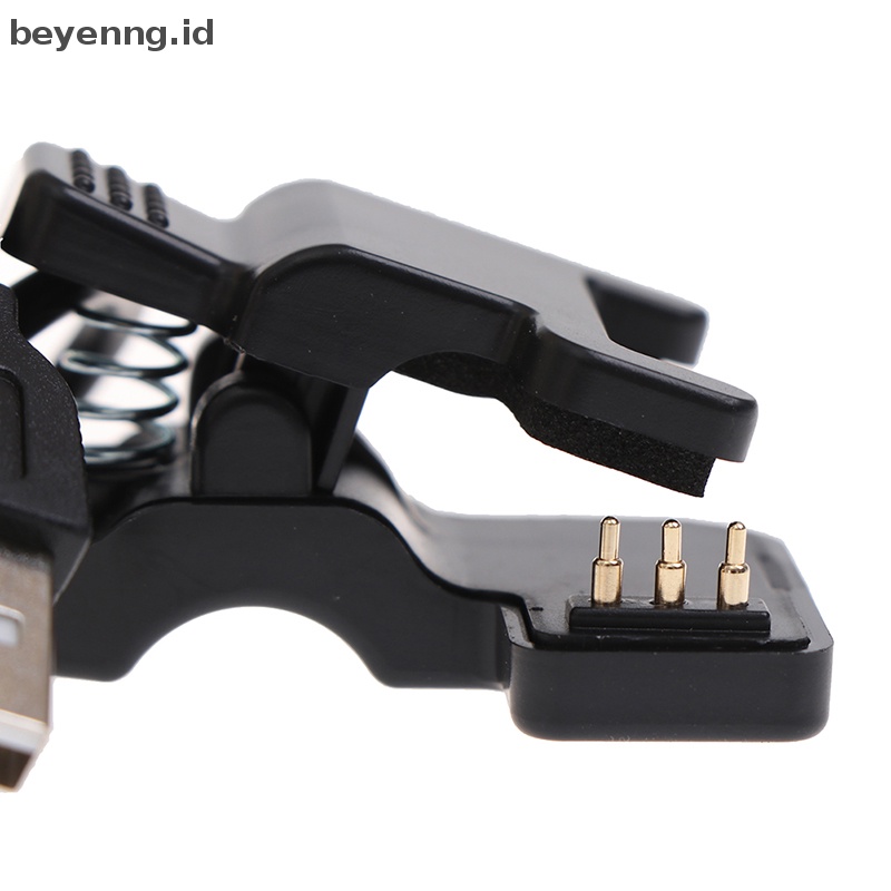 Beyen New TW64 68untuk Smart Watch Universal USB Charging Kabel Charger Klip Hitam ID