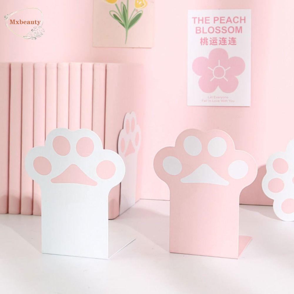 Mxbeauty Cat Bookends Kawaii Siswa Sekolah Korea Alat Tulis Kantor Desktop Organizer Tempat Majalah