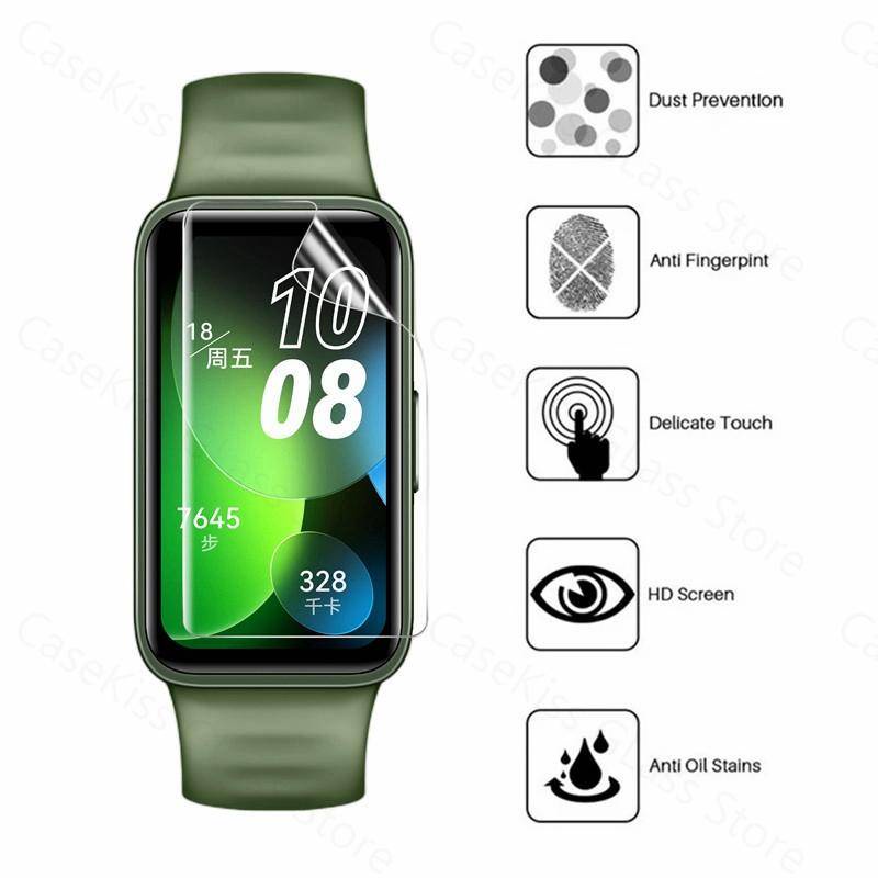 1-3pcs Soft Hydrogel film Untuk Huawei Band8Full Cover Anti blue light Pelindung Layar TPU film Di Huawei band8 Smart Wristband Bukan Kaca