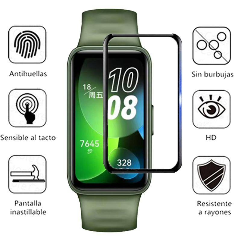 Kaca Tempered Lengkung 3D Untuk huawei band8 Smart Watch Film Pelindung Layar Anti blue light Untuk Kaca huawei band8