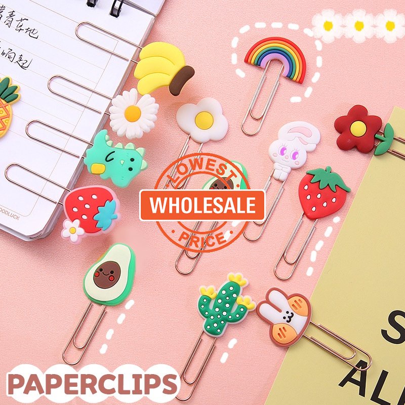 [Harga Grosir] 1pc Kreatif Lucu Penjepit Kertas Kartun Sekat Bookmark Folder Pagination Bookmark Warna-Warni Novelty Musim Semi Kertas Klip Kantor Sekolah Gadis Siswa Alat Tulis