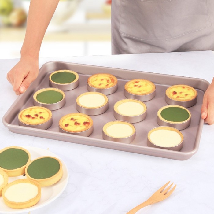 WK9768-4 Chefmade 3&quot; non stick loose bottom pie pan 4pcs / loyang kue/ loyang kue