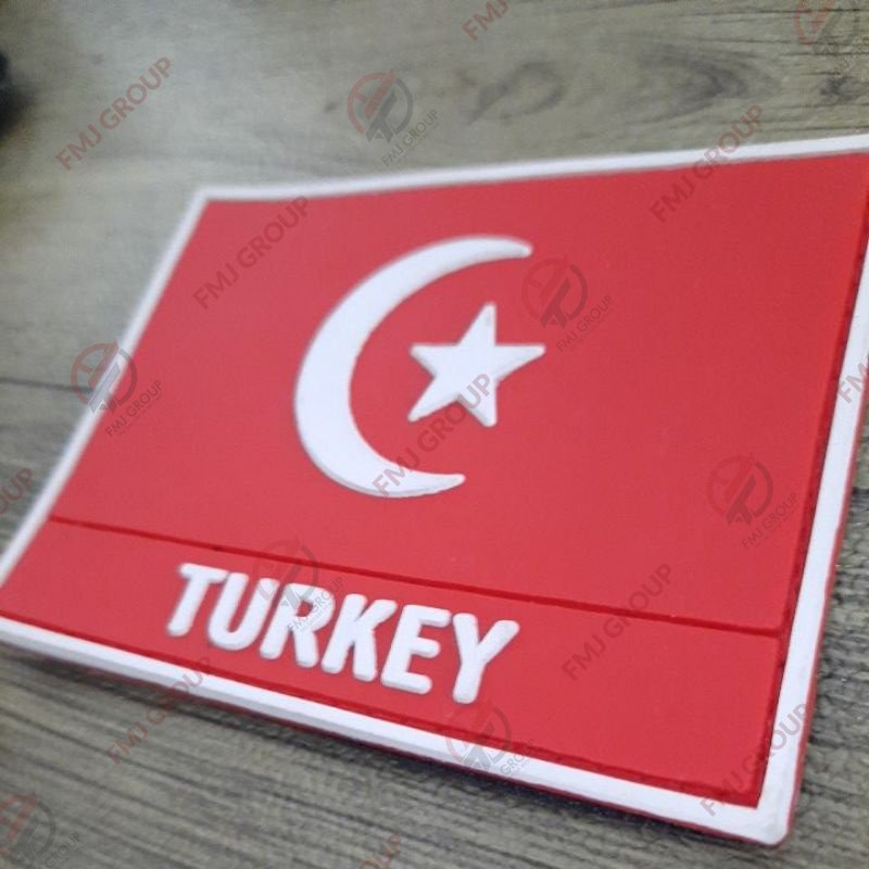 Patch Rubber Bendera Turkey Patch Karet Perepet