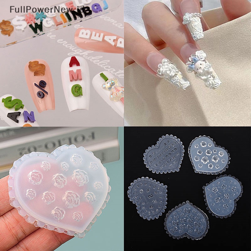 Power DIY 3D Silikon Nail Art Desain Hias Cetakan Nail Art Membuat Alat Cetakan ID