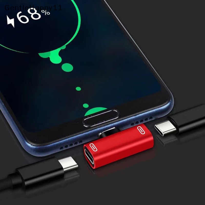 Gentlehappy 2in1 Tipe C Ke 3.5mm Jack Earphone Charging Cable Audio Converter Untuk Samsung Xiaomi Huawei Tablet Tipe C Ke 3.5mm OTG Adapter id