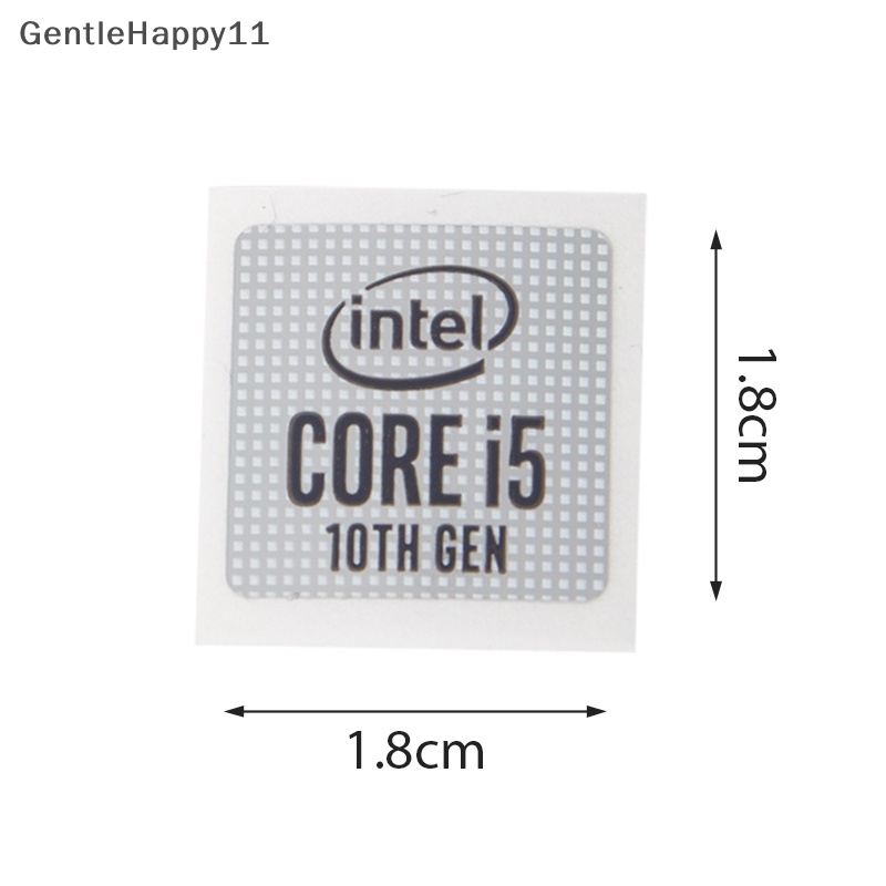Gentlehappy 5pcs DIY Original Generasi 11th Lntel Core I9 I7 I5 Stiker Laptop Desktop Cpu Label Stiker Kantor Label Laptop Komputer Dekorasi DIY Label Notebook id