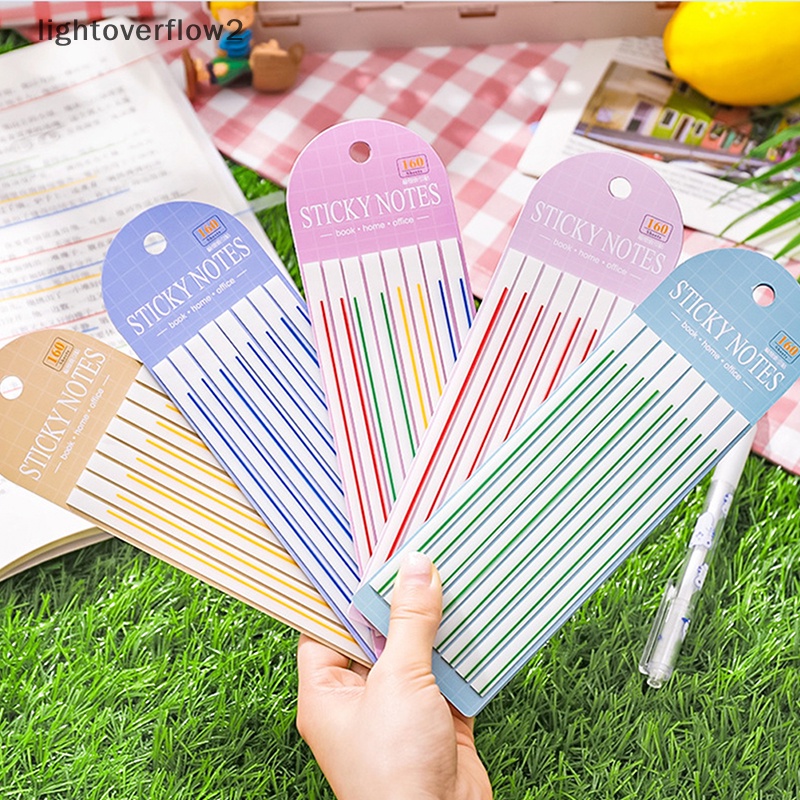 [lightoverflow2] 160lembar Transparan Sticky Notes Pads Clear Notepad Waterproof Memo Pad Untuk Jurnal Sekolah Alat Tulis Kantor [ID]