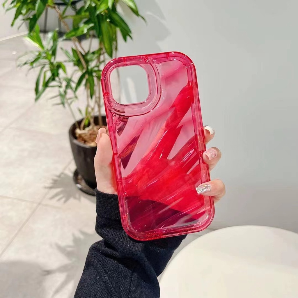 IPHONE Casing Ponsel TPU Transparan Phantom Laser Mewah Baru Untuk Iphone14 13 12 11 Pro Max XR X XS Shockproof Case Cover