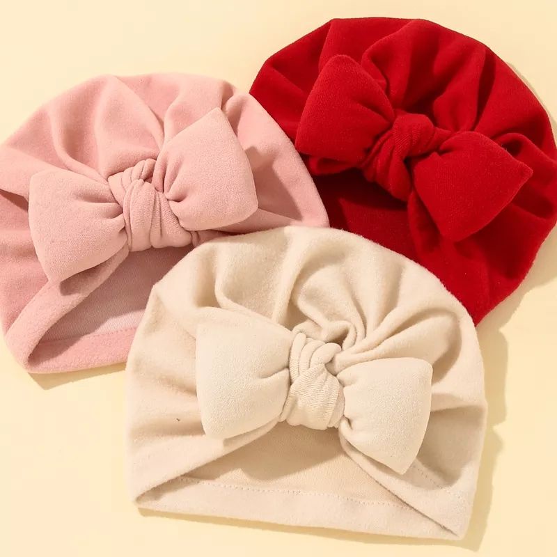 (pimenova) Turban Anak Bayi Pita Polos 0-3 tahun - Bandana Bayi Perempuan - Ciput Bayi pita big