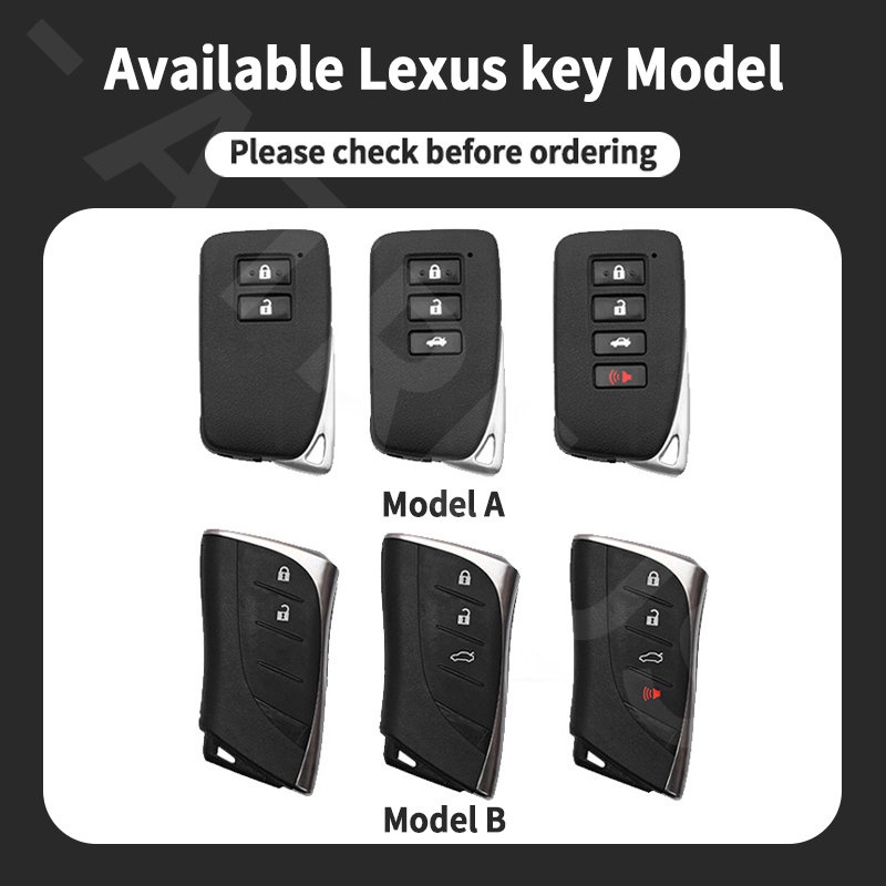 Lexus Zinc Alloy Bungkus Penuh Case Kunci Mobil Cover Serat Karbon Kulit Smart Key Protector Untuk rx 570 RX300 LX570 CT200H NX250 RX350 LX470 IS NX ES