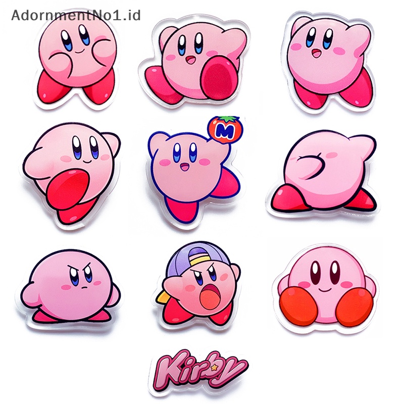 [AdornmentNo1] Kirby Enamel Pin Bros Kartun Lapel Pin Perhiasan Aksesoris Anak Hadiah [ID]