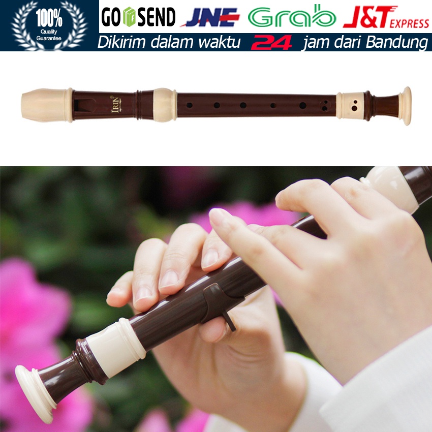 Baroque Recorder Suling Flute  / Seruling Soprano Bahan Abs / Alat Musik Seruling / Set Harpa Untuk 