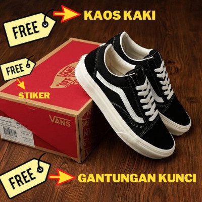 (COD) SEPATU VANS OLD SKOOL SCHOOL SNEAKERS SEKOLAH PRIA WANITA PREMIUM ORI - 36