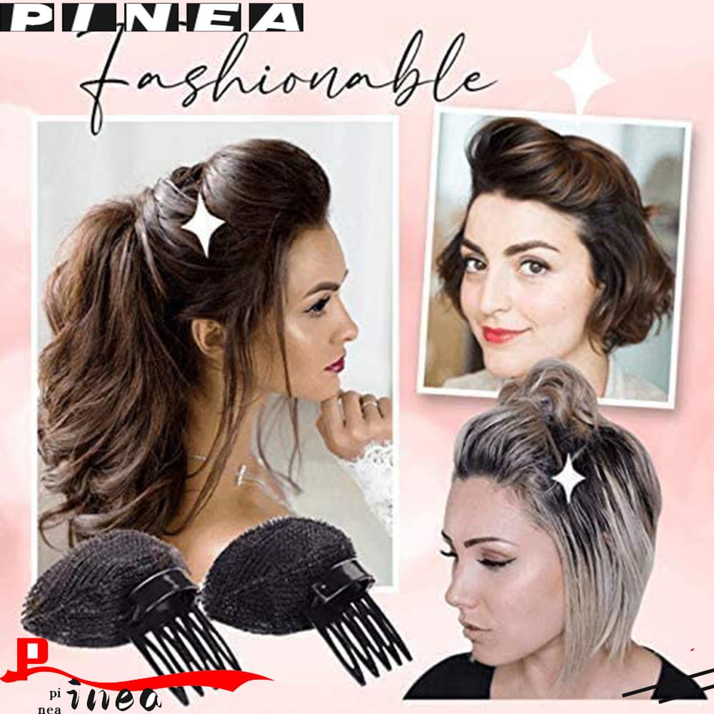 1 / 4pcs / Set Spons / Puff Penambah Volume Rambut Untuk Wanita