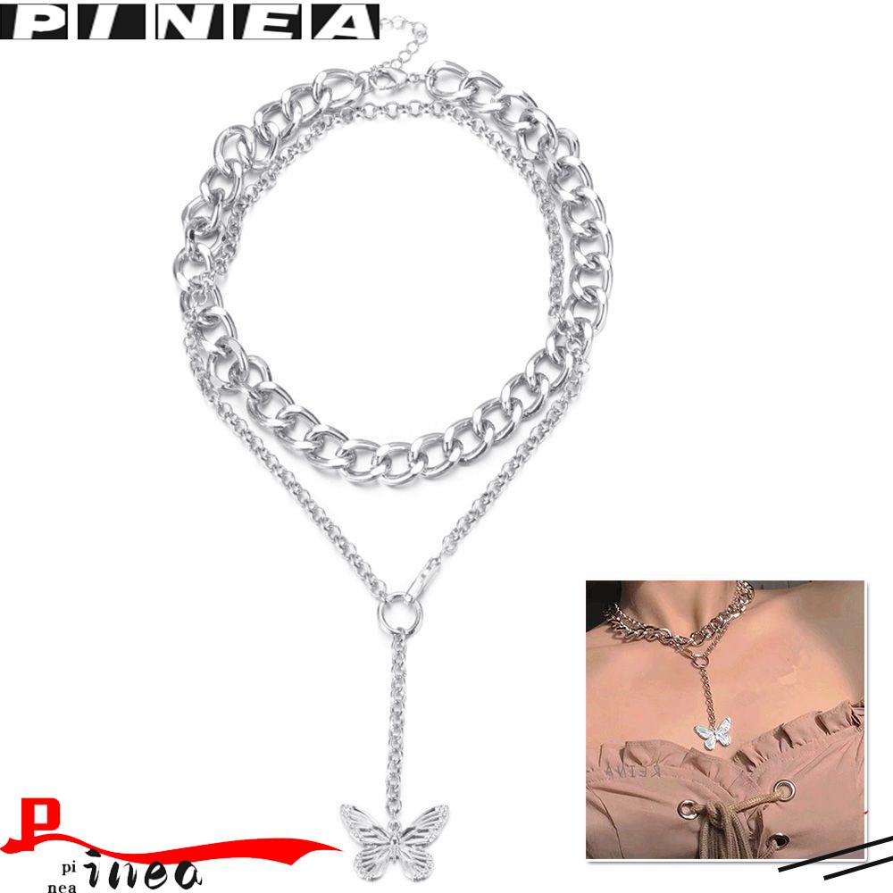 Kalung Nanas Kecantikan Klavikula Choker Fashion Punk Rantai