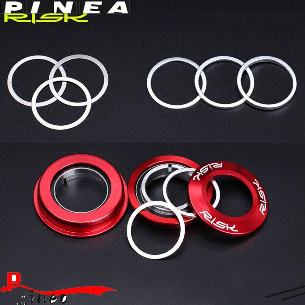 PINEAPPLE 6pcs Bicycle Headset Washer New Gap adjustment Aluminium Alloy Dust Cover