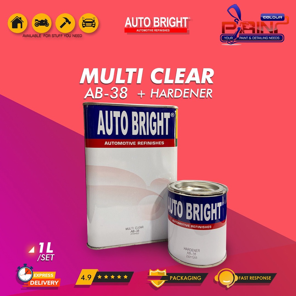 Clear Coat Auto Bright AB 38 1 liter /Pernis/Clearcoat/Coat