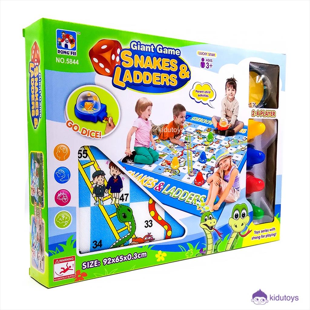 Mainan Edukasi Anak Ular Tangga / Giant Snake Ladders Kidu Toys Giant Snake Ladders