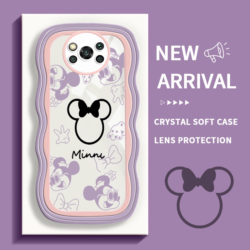 LAPEER Case Casing For Poco X3 X3 Pro X3 NFC For Poco M3 Softcase Lucu Mickey Case Pelapisan Silikon