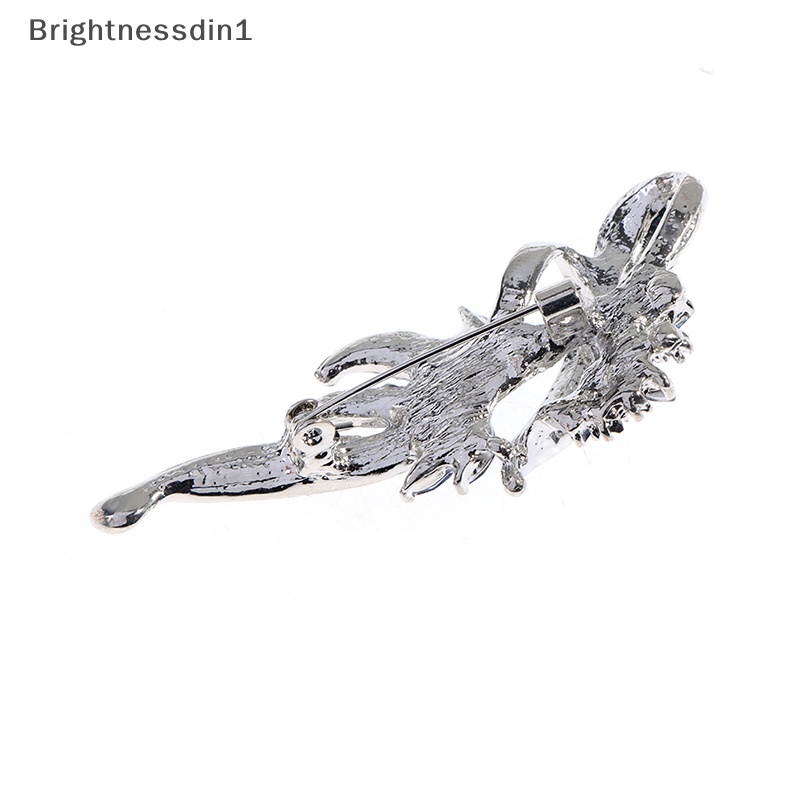 [Brightnessdin1] 1pc Wanita Elegan Kristal Bros Pin Fashion Perhiasan Aksesoris Pakaian Hadiah Butik