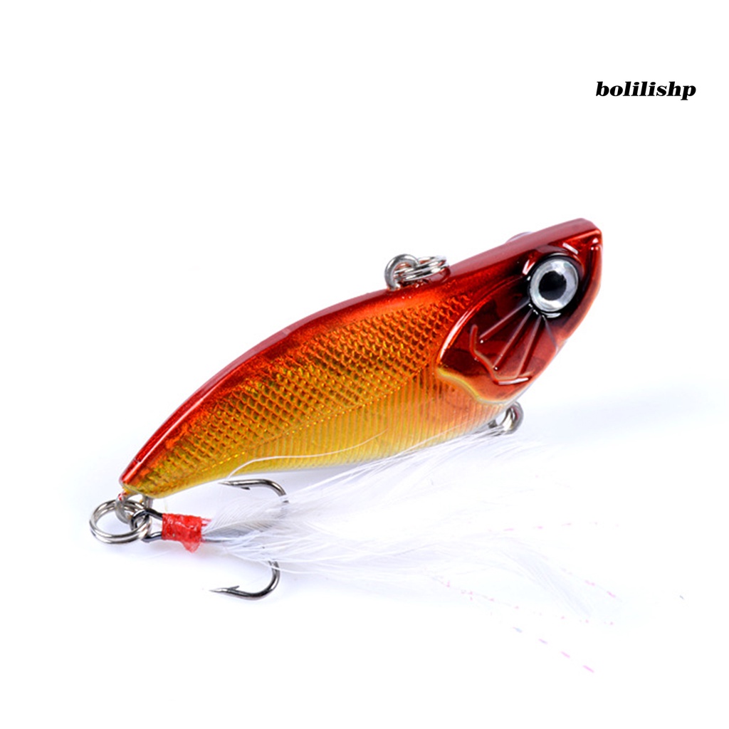 Bo-6pcs 5.8cm/13.5g Umpan Pancing Penembus Kuat Tajam Ikan Simulasi Hidup Umpan Getaran Kedalaman Penuh Untuk Memancing