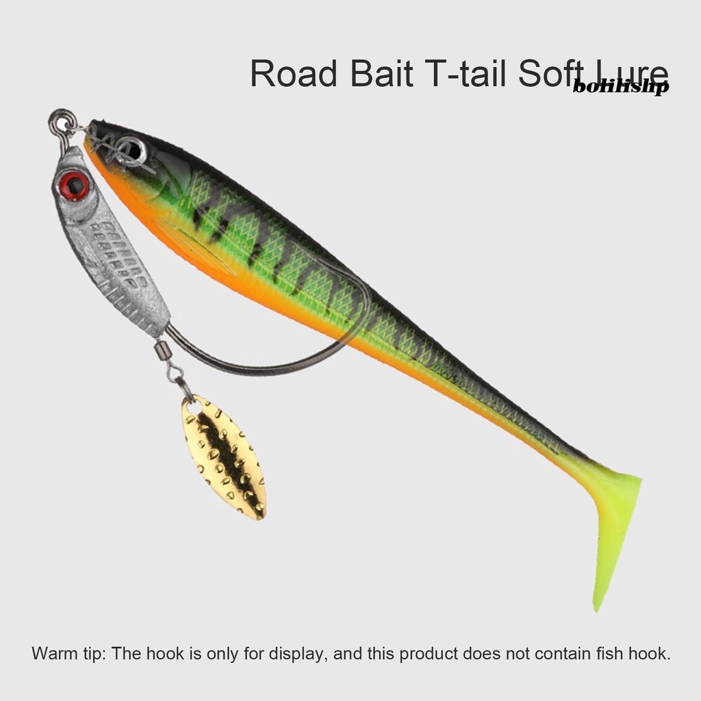 Bo-5pc 9cm Umpan Umpan 3D Fisheye Simulasi Desain Realistis Menggoda Angling Umpan Jalan Plastik T-tail Soft Lure Outdoor Fishing