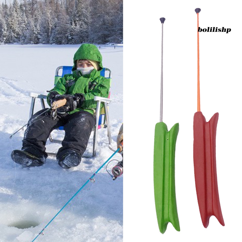 Bo-fishing Tiang Fleksibel Desain Ergonomis Adjustable Pegangan Tebal Anti Slip Es Memancing Kekuatan Tinggi Anak Ice Fishing Rod Untuk Outdoor