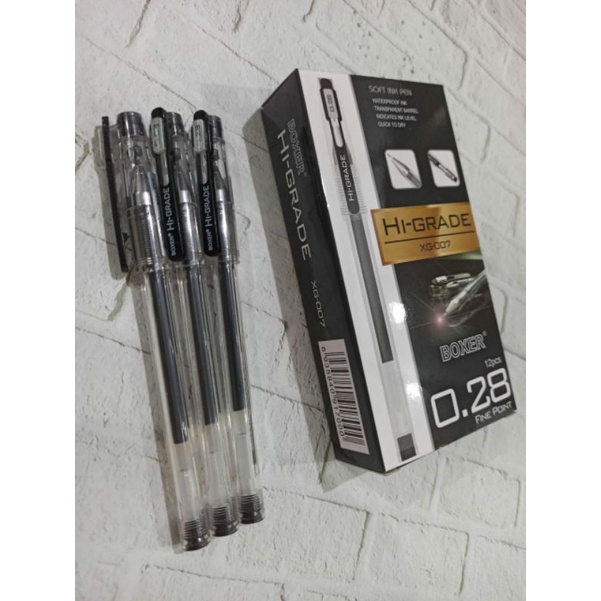 

(12pc)Boxer 0.28/ Bulpen Hi-grade XG-007/ Tinta Hitam danTinta Biru