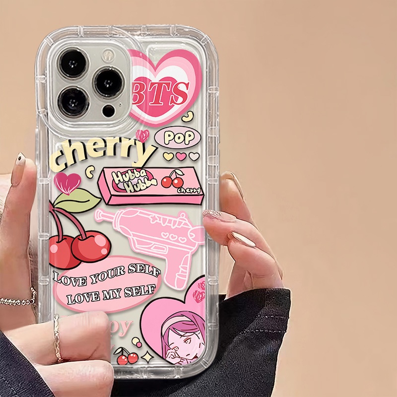 IPHONE Casing Ponsel Transparan Kompatibel Untuk Iphone14 13 12 11 Pro XS X XR Max8 +7Plus Casing Lembut TPU Silikon Shockproof Cover