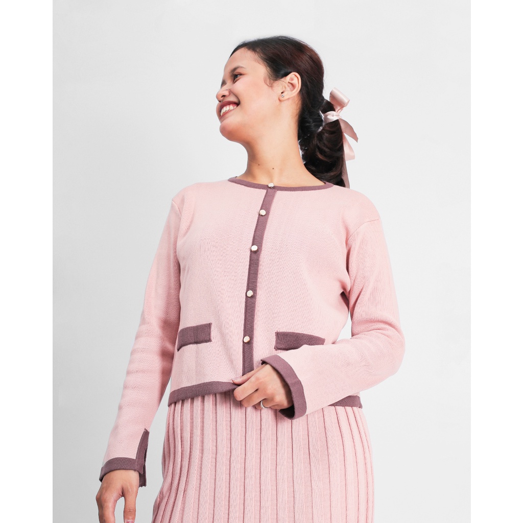 Alice Cardigan Dusty Pink
