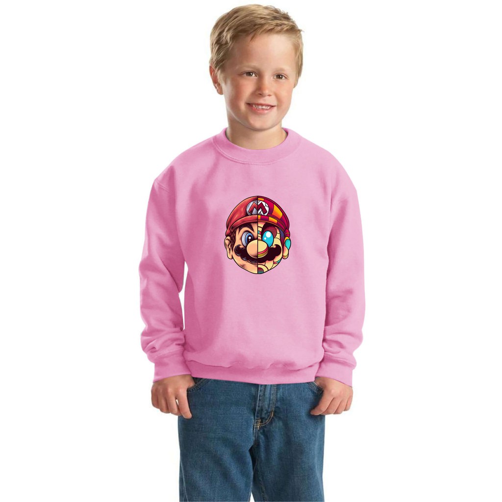 bisa bayar di tempat/ BS//COD//BAJU KAOS ANAK ANAK MARIOO TANGAN PANJANG GOOD QUALITY