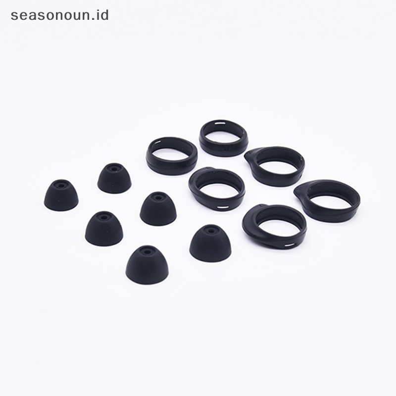 Seasonoun 1Set Earphone Silikon Case Buds+Ear Pads Caps Eartips.