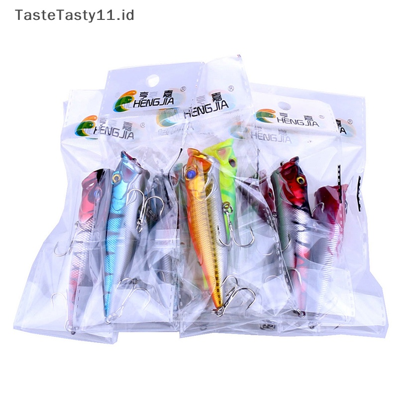 Tastetasty 1pcs Big Fishing Lure Umpan Pancing Buatan Engkol Wobbler Kait Baja Karbon Tinggi Umpan Pancing.